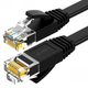 Патч корд Ugreen NV102 сетевой кабель 1000 Mбит\с Ethernet RJ45 Cat 6 плоский 10М Black (50178) - изображение 1