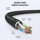 Высокоскоростной патч корд Ugreen NW153 2 метра сетевой кабель 40 Гбит\с Ethernet RJ45 Cat 8 круглый (80431) - изображение 6
