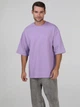 Футболка хлопковая длинная мужская Ray Oversize U0104М L/XL Лиловая (RAY2000000027166) - изображение 3