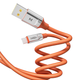 Кабель для заряджання та обміну даними USB YOKI YK-UL61 ULTRA Series USB/Type C 60W (3A/20V) 1.2m Помаранчевий - зображення 7