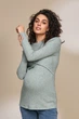 Джемпер для беременных и кормящих из ангоры Юла мама BL-33.021 XL Оливковый - изображение 2