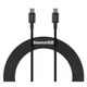 Кабель Baseus Superior Series Type-C to Type-C 100W (2m) Black (CATYS-C01) - зображення 1