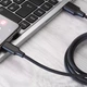 Кабель Proove Striped Silicone Type-C (1m) Black - зображення 3