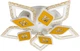 Люстра VALESO V K39939-5+5+1 WT+gold з пультом світлодіодна LED на кухню, для вітальні, для спальні - зображення 1