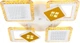 Люстра VALESO V K39940-4+2+1 WT+gold с пультом светодиодная LED на кухню, для гостинной, для спальни - изображение 4