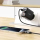 Кабель ACEFAST C15-04 USB-A to USB-C 66W, 1.2 м, з цифровим дисплеєм, нейлонова оплетка Black - зображення 6