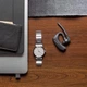 Бездротова Bluetooth-гарнітура Plantronics Voyager 5200 UC / Bluetooth 4.1 / До 7 годин роботи від кейсу / Чорна (Poly) b9 - зображення 7