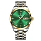 Наручные часы Poedagar Omega Green / Классические часы (Зеленый) - изображение 1