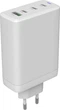 Бездротовий зарядний пристрій Canyon CU140ACC GaN 150 Вт 3xUSB-C PD2.0 1xUSB-A QC2.0 EU White (CNS-CUW140ACC) - зображення 3