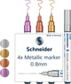 Набор маркеров Schneider металлик Paint-It 0.8 мм 4 шт (ML01011501) - изображение 4