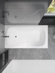 Ванна акриловая Helmken Edelva 170x70 см (G3B4026801) комплект 3 в 1: прямоугольная ванна, ножки и Белая фронтальная панель - изображение 8