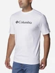 Футболка хлопковая длинная мужская Columbia CSC Basic Logo™ 1680051-100 S Белая (0192290773365) - изображение 3