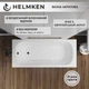 Ванна акриловая Helmken Edelva 170x70 см (37868871RG) комплект 3 в 1: прямоугольная ванна, ножки, Черный подголовник - изображение 4