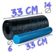 Массажный ролик (роллер) гладкий PowerPlay PP-4348 2 in 1 EPP Foam Roller Черно/Синий (33x14 см) (PP_4348_Blue_(33*14)) - изображение 2