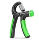Эспандер кистевой PowerPlay PP-4323 с регулируемой нагрузкой 10-40 кг Strength Grip Черно-зеленый (PP_4323_Bl/Green) - изображение 1
