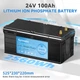 Акумулятор Kepworth LiFePO4 24V 100Ah 2560W Smart Bluetooth із зарядним пристроєм (літій залізо фосфатний АКБ з BMS) - зображення 5