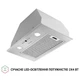 Кухонная вытяжка Perfelli BIET R 5854 I 1200 LED нерж. сталь полновстраиваемая мощная с пультом ДУ 1200 куб.м. - изображение 7