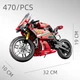Детский конструктор Мотоцикл Motorcycle 470 деталей Красный - изображение 8