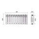 Радиатор биметаллический Thermo Alliance Bi-Ferrum 300/100 1,15 кг - изображение 2