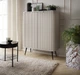 Комод высокий Perfect Home Зова / Zova K103 2-дверный с черными ножками Кашемир - изображение 1