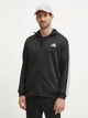Спортивный костюм мужской Adidas Sportswear Basic 3-Stripes French Terry JC5375 M Black (4067901458145) - изображение 8