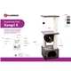 Кігтеточка Flamingo Scratching tree Kangri 5 Brown & Beige ігровий комплекс для котів 35х35х102 см (арт 504407) - зображення 2