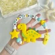 Подарочный набор на крестины для мальчика с именной игрушкой грызунком Динозавр , на выписку, полгода - изображение 3
