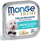 Влажный корм для собак Monge Dog Wet FRESH Треска Паштет с мясными кусочками 100 г (70013109) - изображение 1
