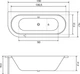 Ванна акриловая Helmken Marbella Lux 150 x 75 правосторонняя (23092001) - изображение 16