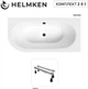 Ванна акриловая Helmken Marbella Lux 180x80 см (6745G348X2) комплект 2 в 1: правосторонняя ванна, ножки - изображение 17
