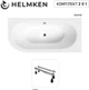 Ванна акриловая Helmken Marbella Lux 150x75 см (466227E71N) комплект 2 в 1: правосторонняя ванна, ножки - изображение 17