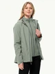 Куртка демисезонная с капюшоном женская Jack Wolfskin Moonrise 3In1 Jkt W 1115621-4137 M Серо-зеленая (4064886308939) - изображение 3