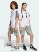 Подростоковые шорты на резинке Adidas J Sl Ft C Sh JE3973 146-152 см Серый/Белый (4067901438932) - изображение 3