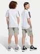 Подростоковые шорты на резинке Adidas J Sl Ft C Sh JE3973 146-152 см Серый/Белый (4067901438932) - изображение 4