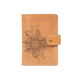 Кожаное портмоне для паспорта / ID документов HiArt PB-02/1-S18-0935-T006 Shabby Honey "Mehendi Classic" - изображение 1