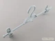 Плечики вешалки Hanger OP34 34 см пластмассовые для брюк и юбок голубые - изображение 3