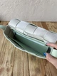 Сумка кросбоді плетена м‘ятного кольору - зображення 7