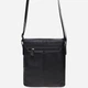Сумка планшет через плече мужская из натуральной кожи Laras K1087015 Black (ROZ6300004271) - изображение 8