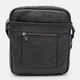 Сумка кросс-боди через плечо мужская из натуральной кожи Laras K10223-black Черная (ROZ6400008840) - изображение 1