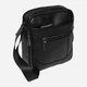 Сумка кросс-боди через плечо мужская из натуральной кожи Laras K10223-black Черная (ROZ6400008840) - изображение 6