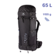 Рюкзак Lukla 65L черный S - изображение 1