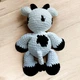 М'яка плюшева іграшка handmade Корівка 32 см біло-чорна амігурумі в'язана гачком - зображення 3