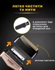 Портативна акумуляторна електробритва для стрижки бороди та вусів з USB VGR V-331 Pro Чорний + Щіточка для чищення - зображення 5