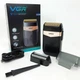 Портативна акумуляторна електробритва для стрижки бороди та вусів з USB VGR V-331 Pro Чорний + Щіточка для чищення - зображення 11