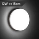 Світильник світлодіодний настінно-стельовий LUMINARIA NLR 12W 220V IP44 5000K - Уцінка - зображення 1