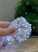 Гирлянда Роса нить 200 LED длина 20 м от батареек и USB , Холодный белый - изображение 4