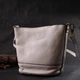 Сумка кросс-боди через плечо женская из натуральной кожи Vintage leather-22365 Белая - изображение 14