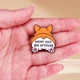 Значок (пин) BROCHE брошь бижутерия Животные Корги Позитив оранжевый BRGV114602 - изображение 2