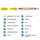 Маркер Paint e-751 1-2 мм круглый желтый - изображение 4