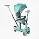 Самокат 5в1 "Skyper" bl-94617 (4) колеса PU125х40 мм зі світлом, з капюшоном, поворотне сидіння, з доп. Колесами, захисний бампер, в коробці - зображення 1